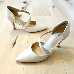 JENN ARDOR Womens Mid Heels D'Orsay Kitten Pumps